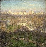 Willard Leroy Metcalf Early Spring Afternoon Central Park Spain oil painting artist
